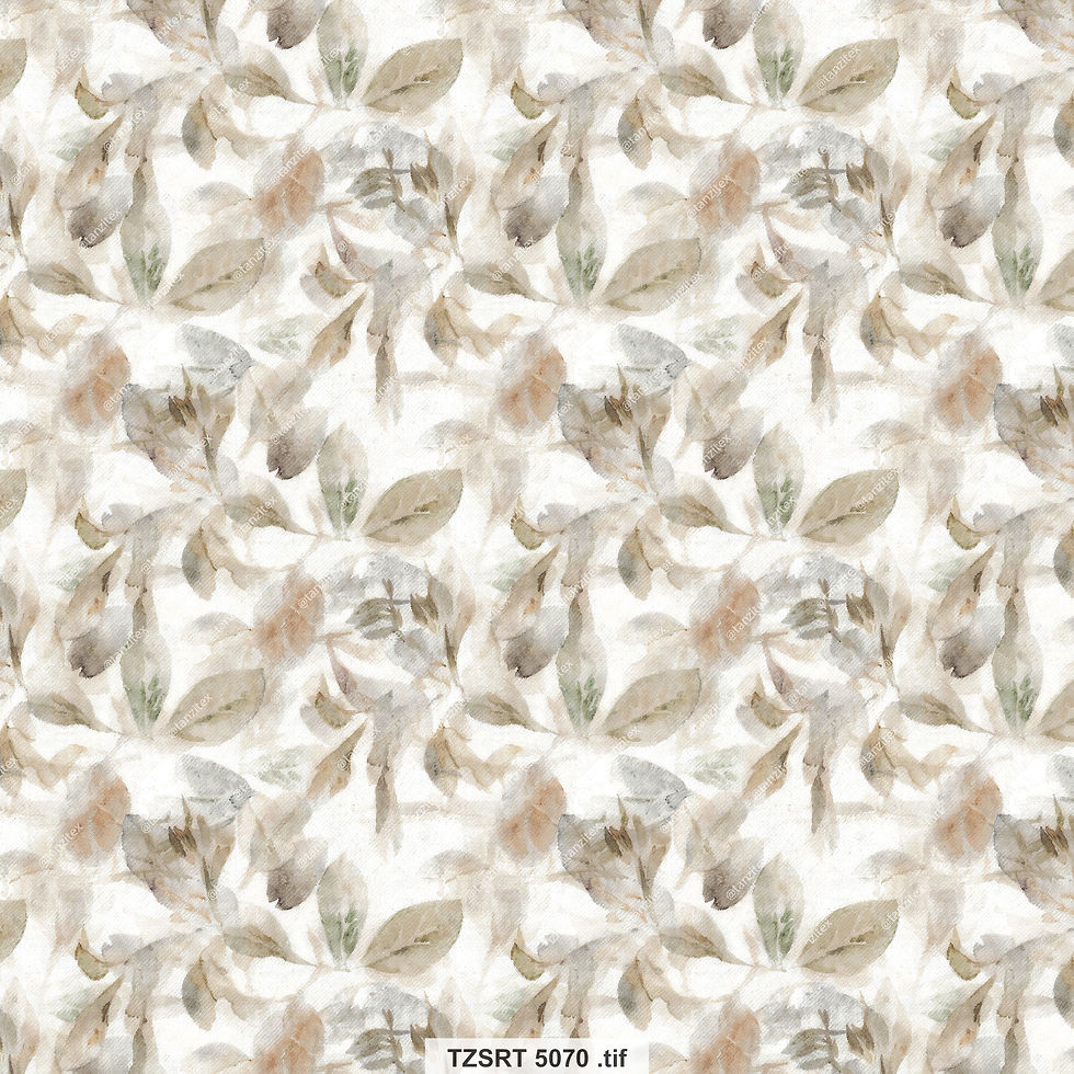 Abstract watercolor leaves pattern. Eight Bits Up design. Tanzitex Studio natural background.