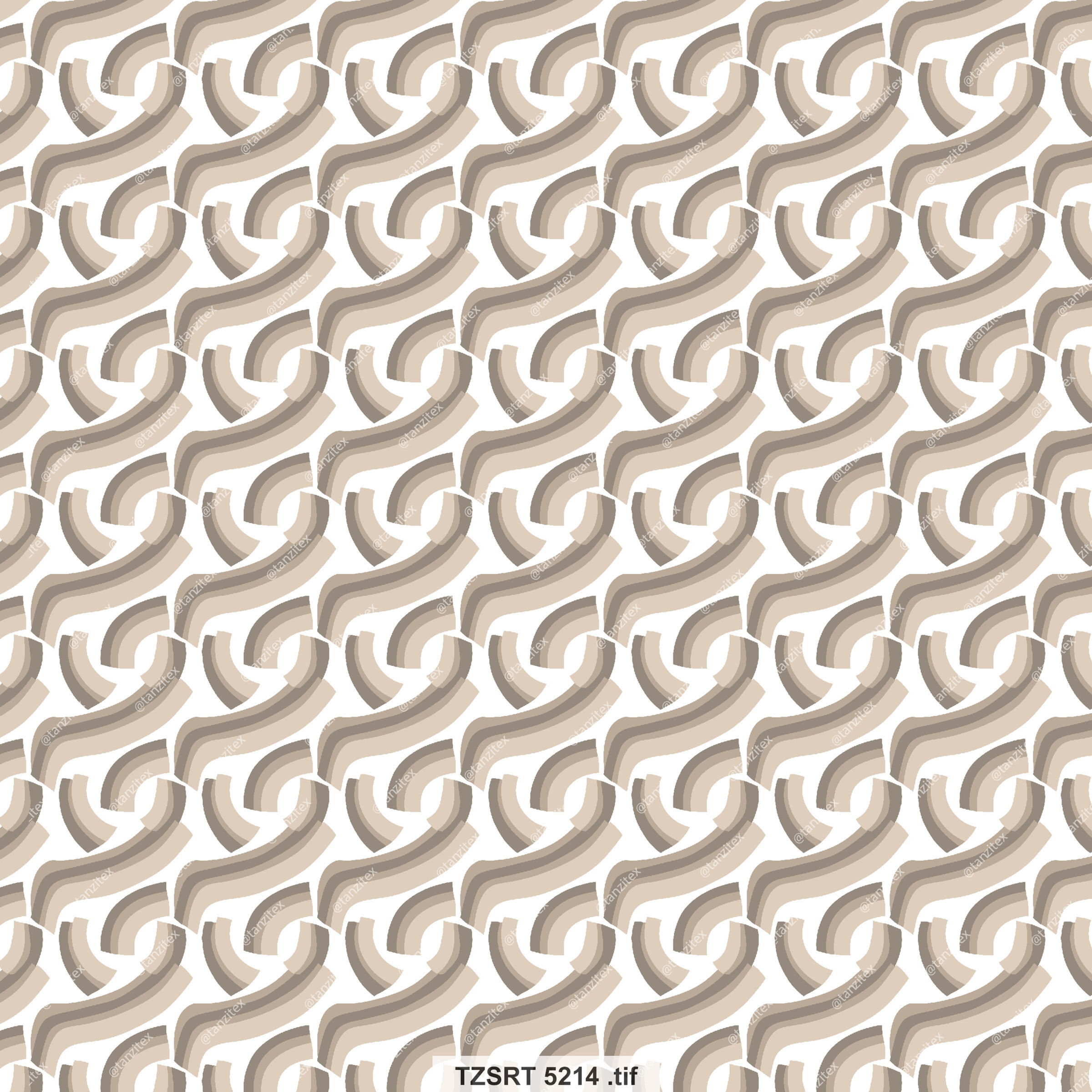 Abstract pattern with repeating arched shapes; TZSRT 5214.00 Tanzitex Studio