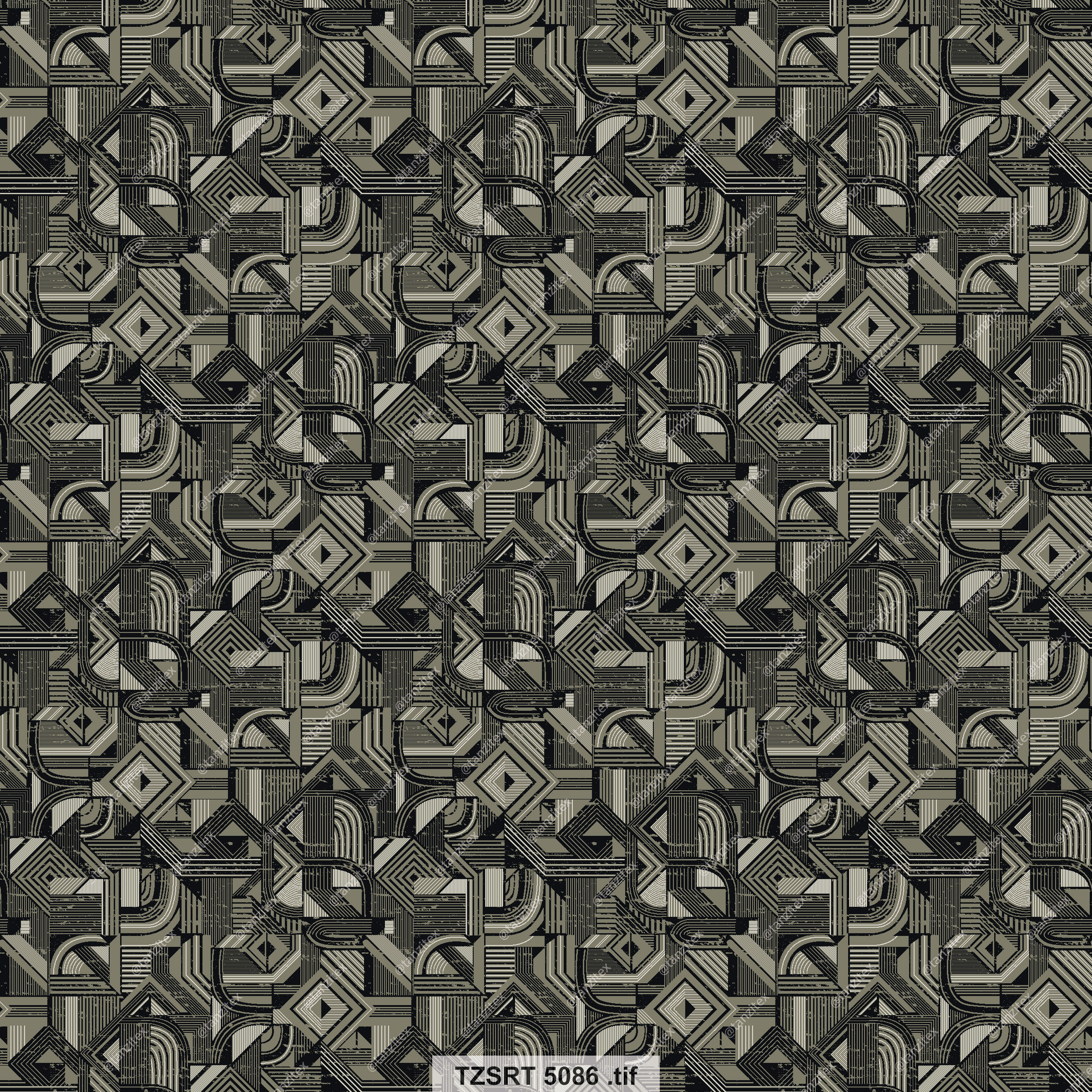 Abstract pattern repeating shapes Teddy bear. Abstract Botanical Geo TZFD Suit 605 C design.