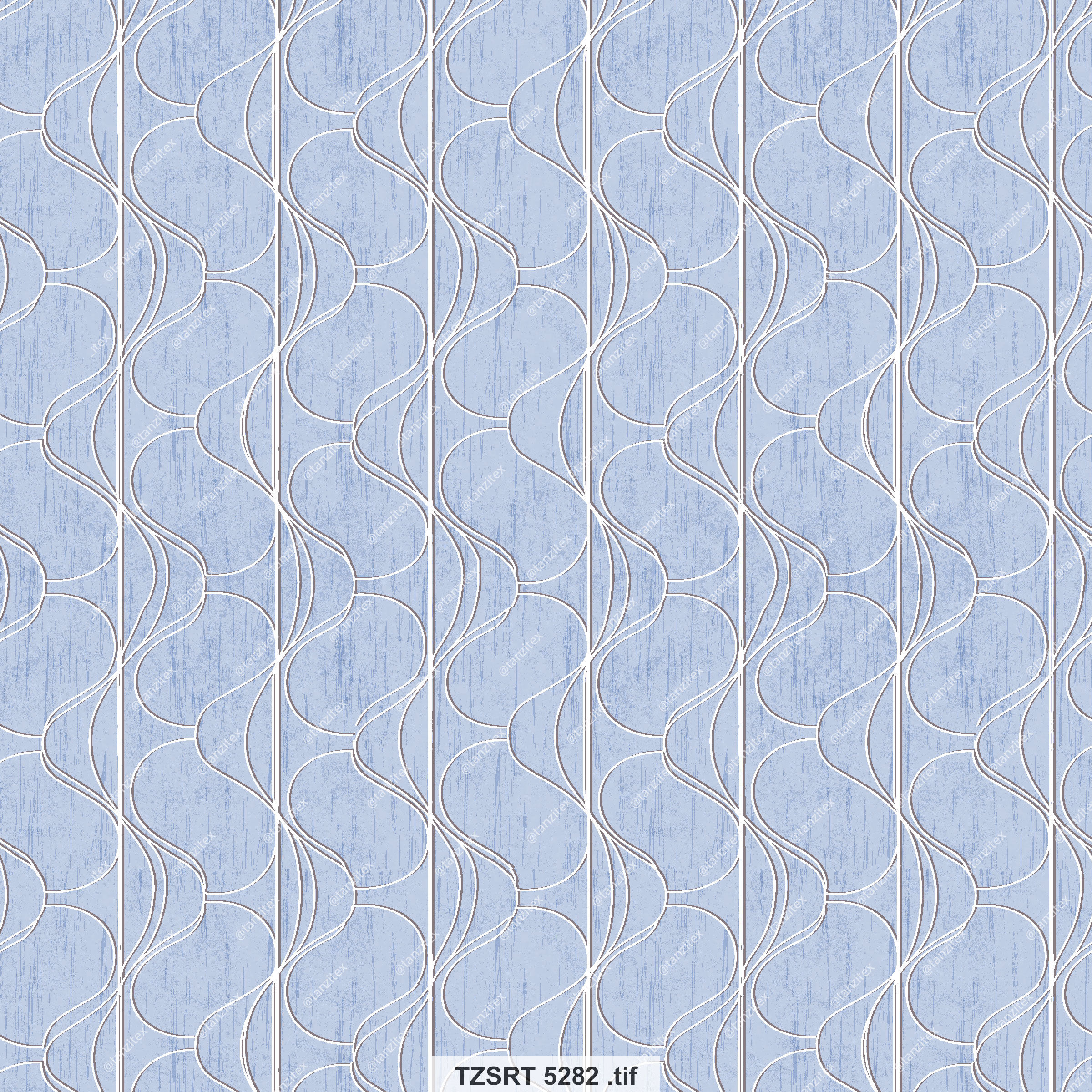 Geometric Abstract Digital Pattern Shirt TZSRT 5289, light blue background with vertical lines.