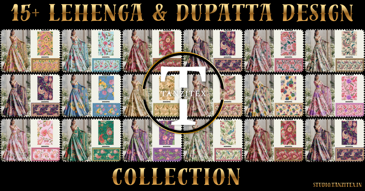 Sample Preview – 15+Lehenga & Dupatta Design Catalogue