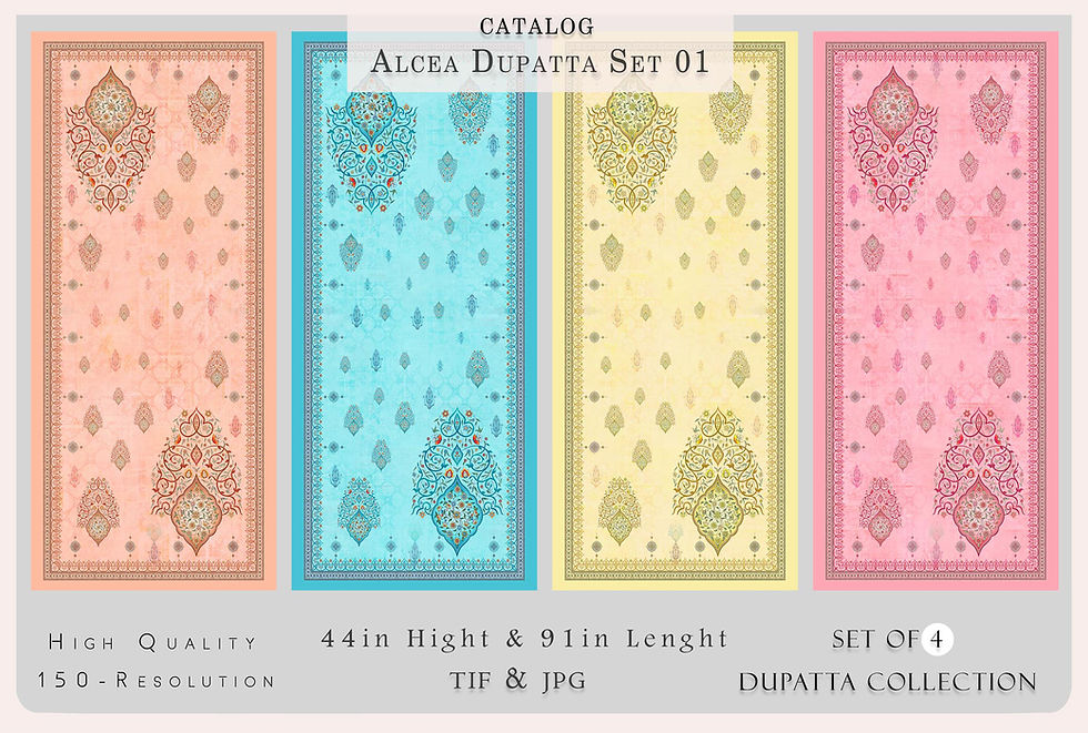 थंबनेल: ALCEA DEPATTA SET 01 catalog with 44in Right A 91in Lenght and TIFF & JPG.