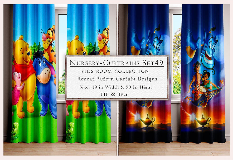 Nursery Curtains Set 49 Kids Room Collection Repeat Pattern Curtain Designs Tanzitex Studio