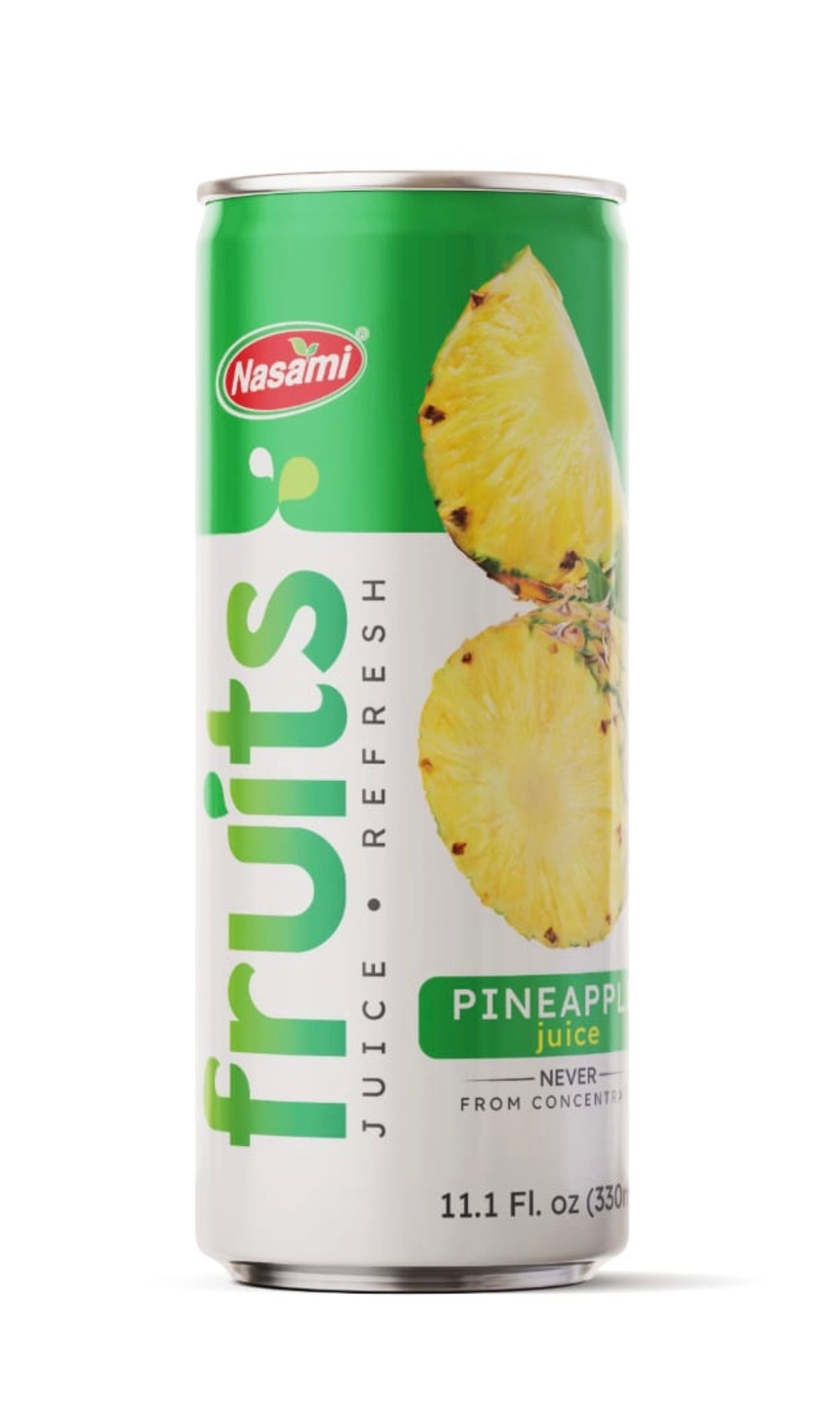 100% Pineapple Juice — no sugar added, no artificial flavors. Natural, refreshing, and packed with tropical flavor. Convenien