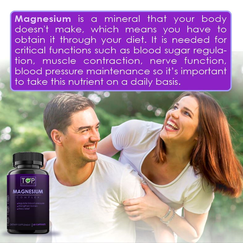 Thumbnail: Magnesium Complex 500 mg 60 Caps Magnesium Glycinate-Citrate-Oxide