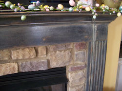 Mantle Painted to Appear Aged