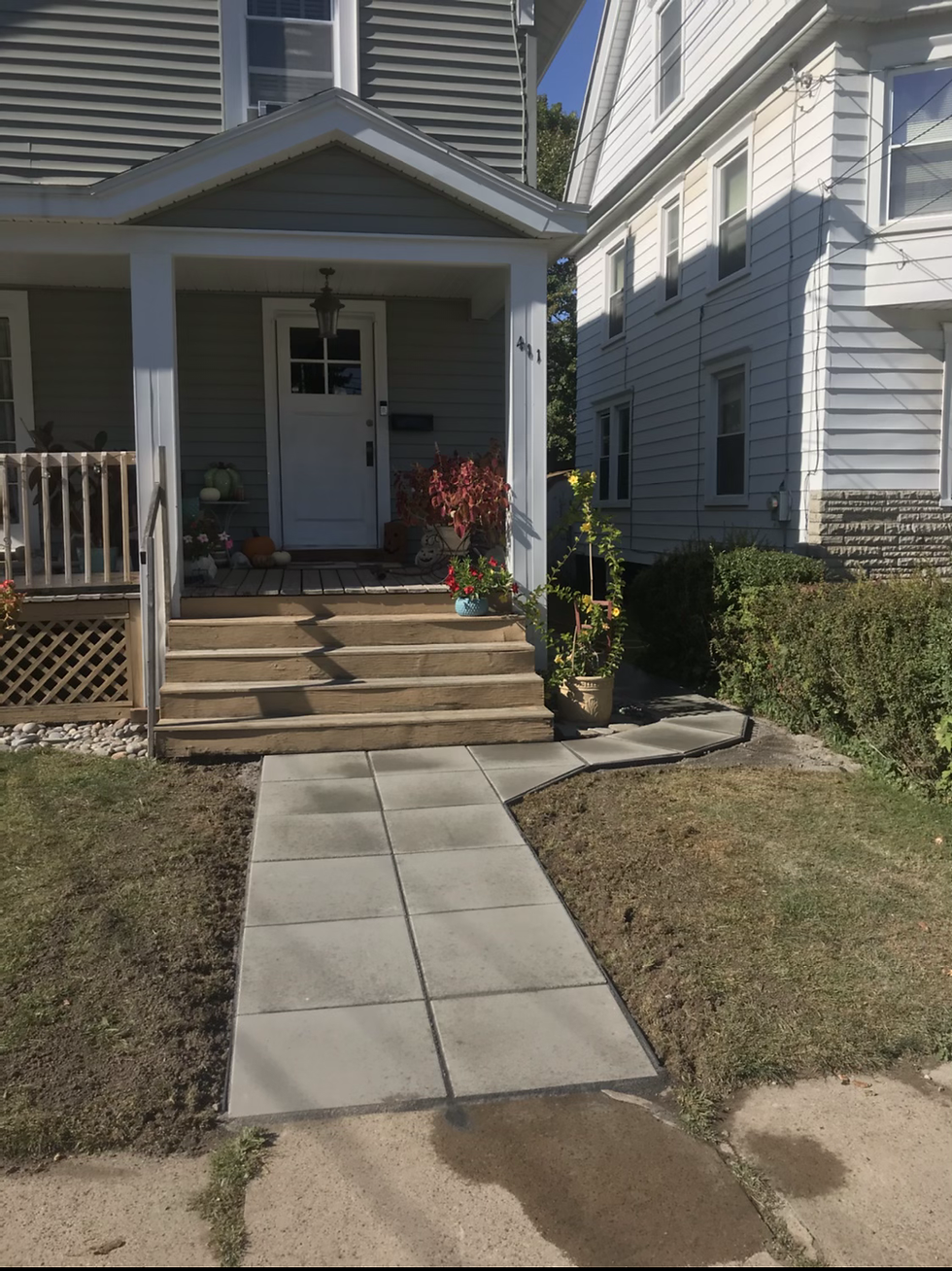 Walkway/Landscaping After