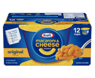 Kraft Easy Mac Cups 12 pk/2.05 oz