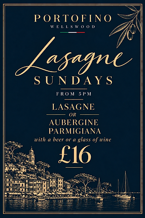 Portofino Lasagne Sundays Poster (1).png