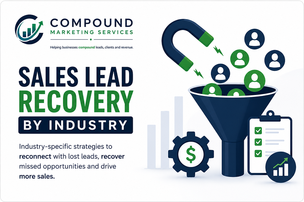 Sales Lead Recovery vs Buying New Leads: Which Strategy Is Better for Your Business? | Compound Marketing Services