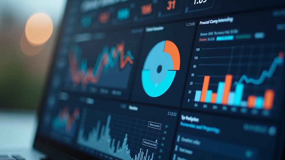 Close-up view of a digital dashboard showing lead tracking metrics