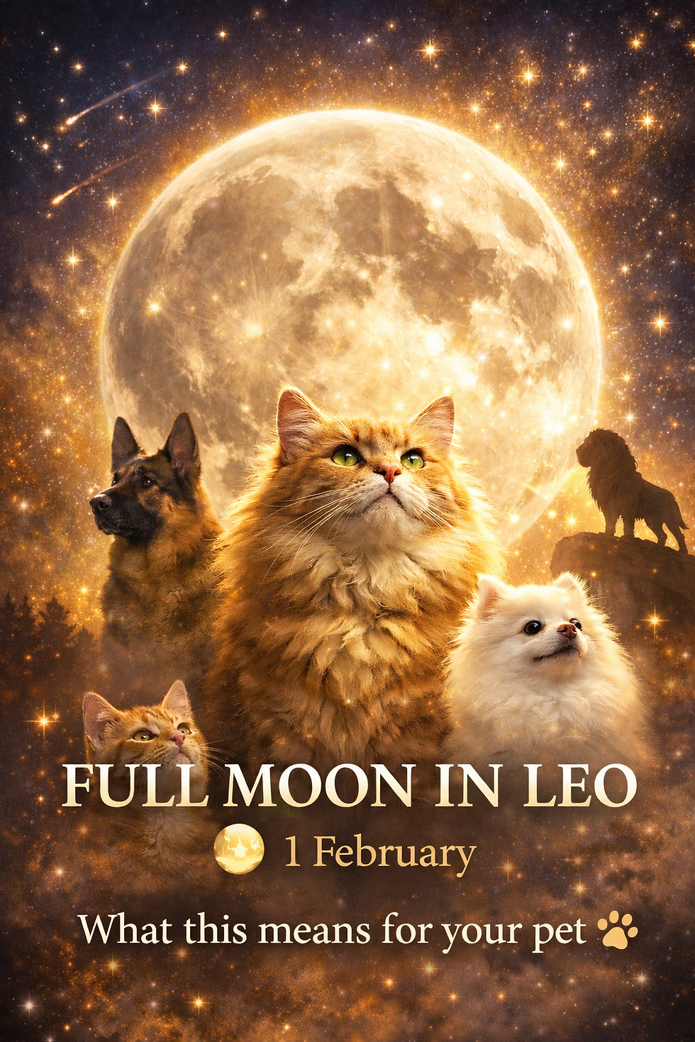 Starlet Pets - Pet Astrology - Full Moon in Leo