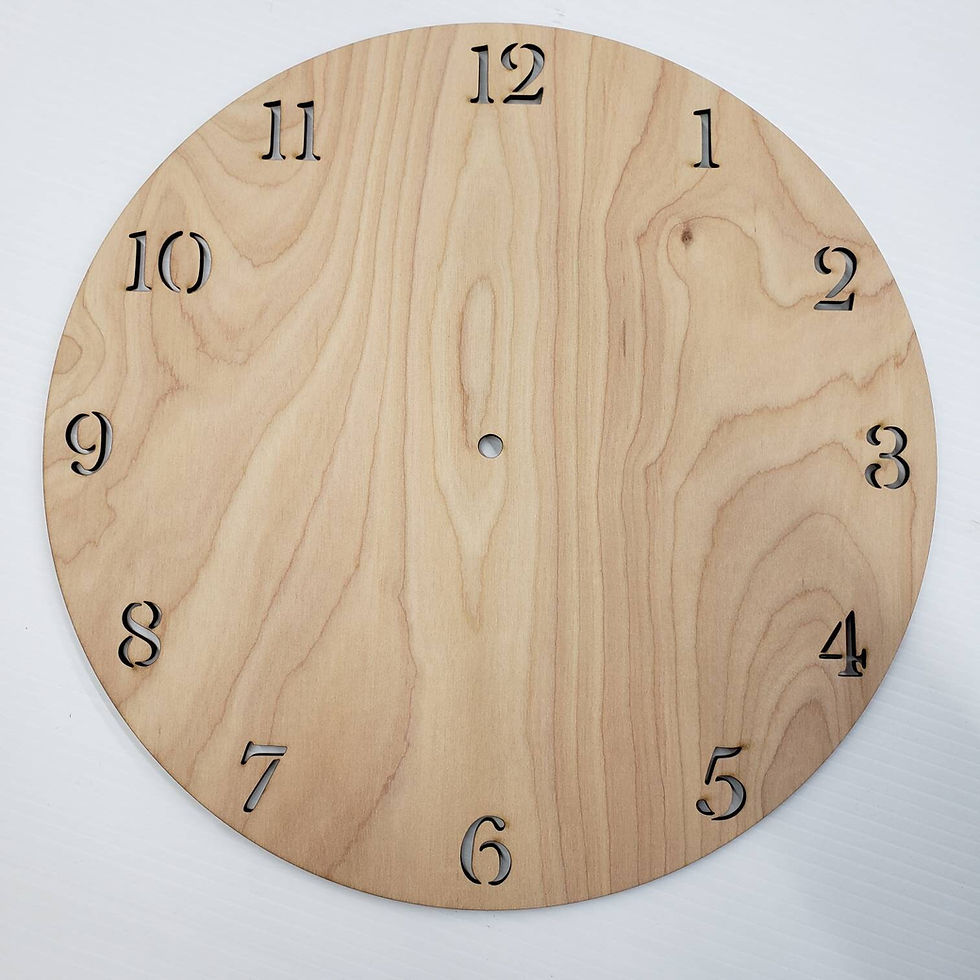 Thumbnail: Wooden clock face with numbers