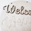 Thumbnail: Wooden round welcome sign; Hello Football season