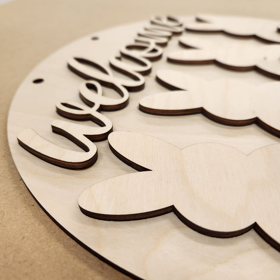 Thumbnail: Wooden welcome sign DIY craft project