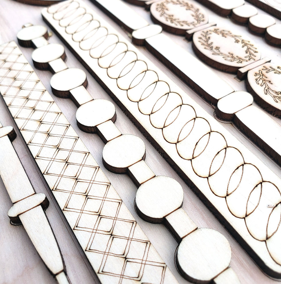 Thumbnail: Wooden decorative borders and trim pieces