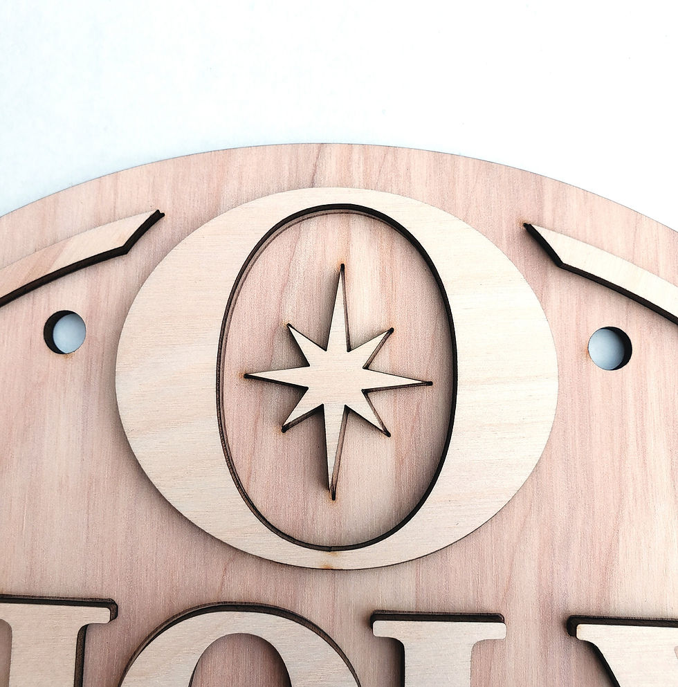 Thumbnail: Wooden Christmas sign: "O Holy Night"
