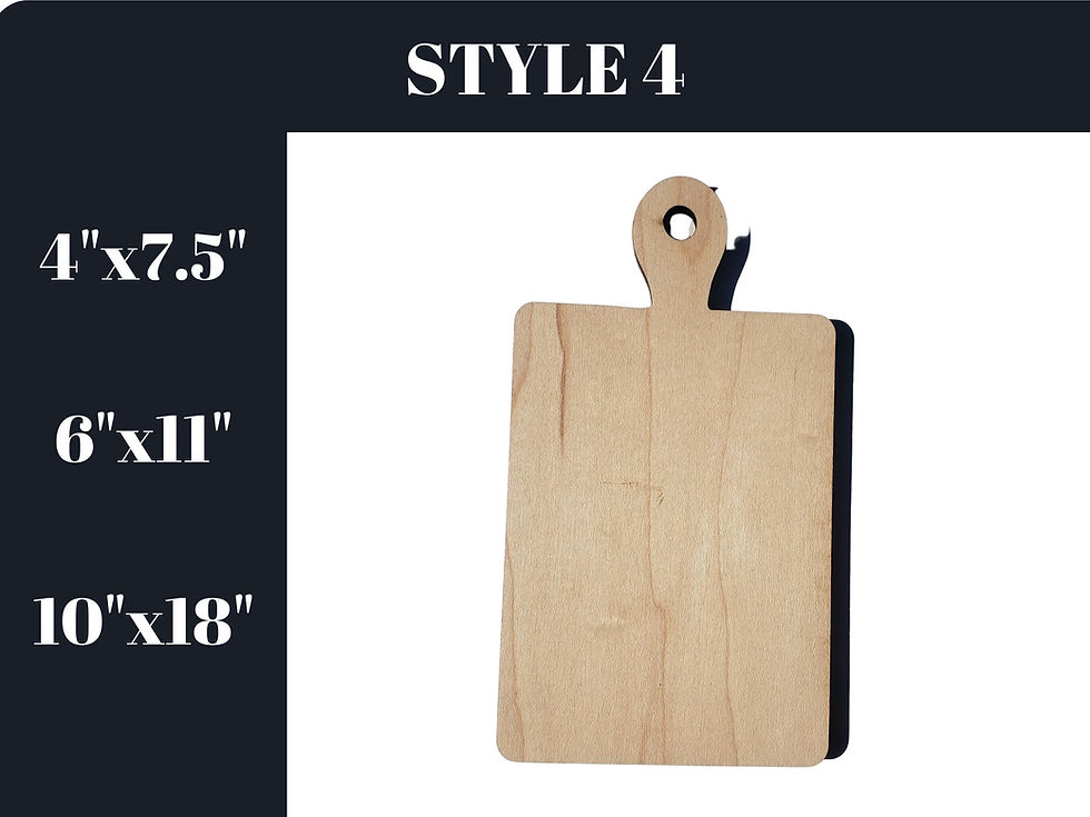 Thumbnail: Wooden cutting board, STYLE 4, 7.5"x11"x18", kitchen accessory