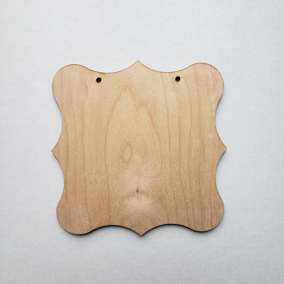 Thumbnail: Unfinished wood sign, ready to customize
