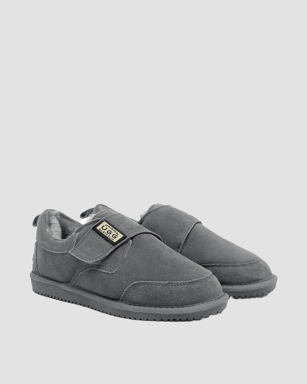 Thumbnail: Original UGG Australia Grey Velcro Slippers