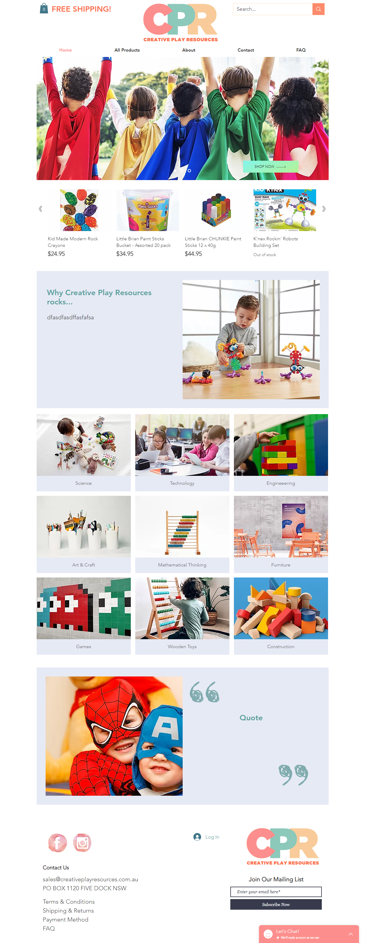 Creative Play Resources