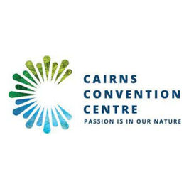 Cairns Convention Centre logo with text, passion is in our nature.