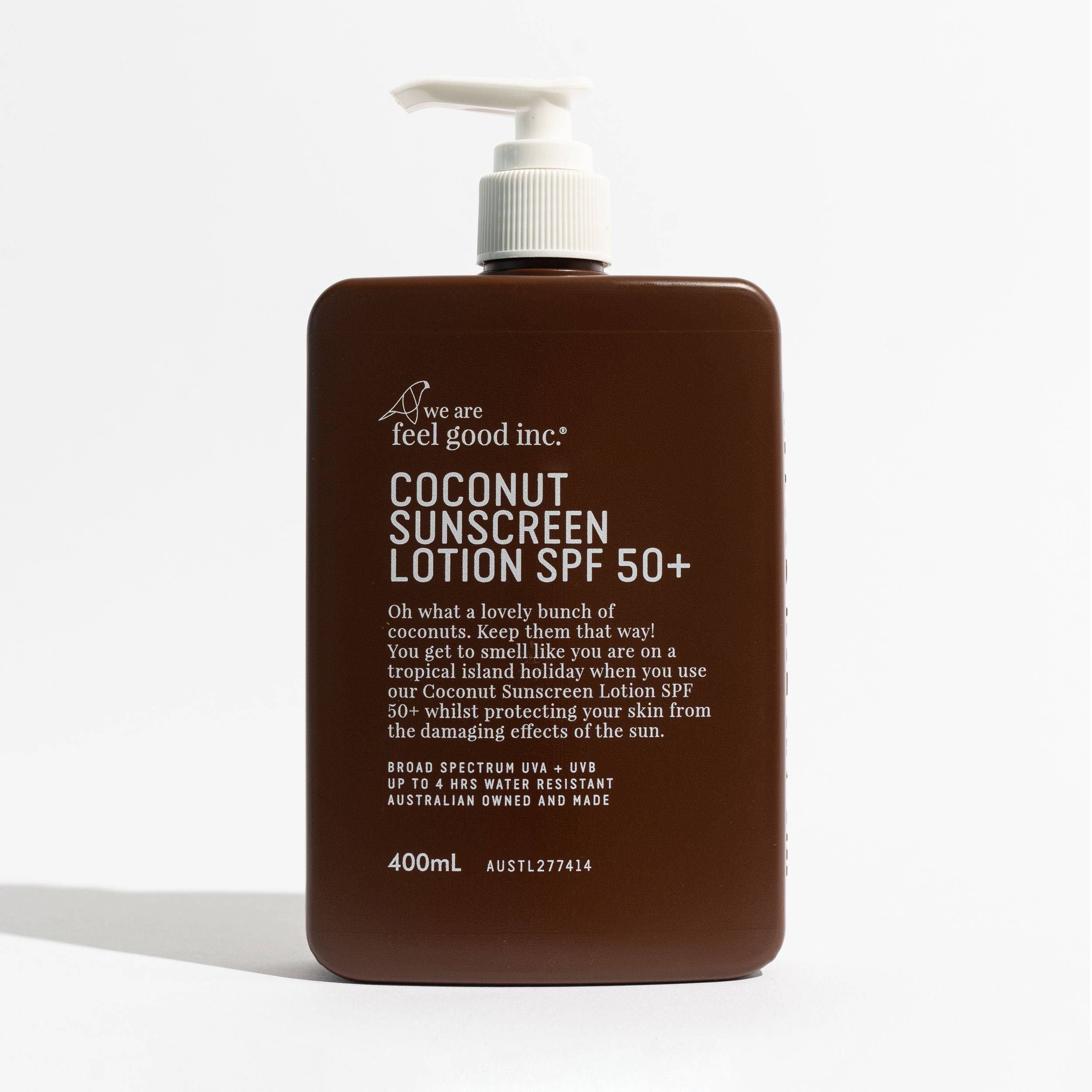 Shop the Coconut Sunscreen Lotion SPF50+ 400mL by We Are Feel Good Inc. at Natural Beauty
