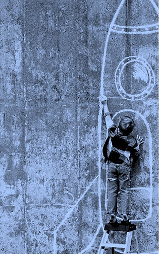 what is a blueprint? boy and rocket