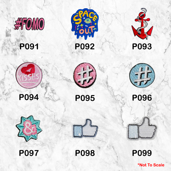 Thumbnail: Iron On Badges (Icons)