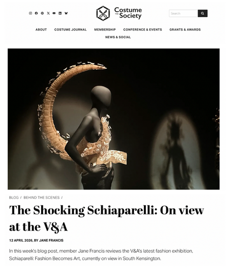 Review: Schiaparelli: Fashion Becomes Art- April 2026