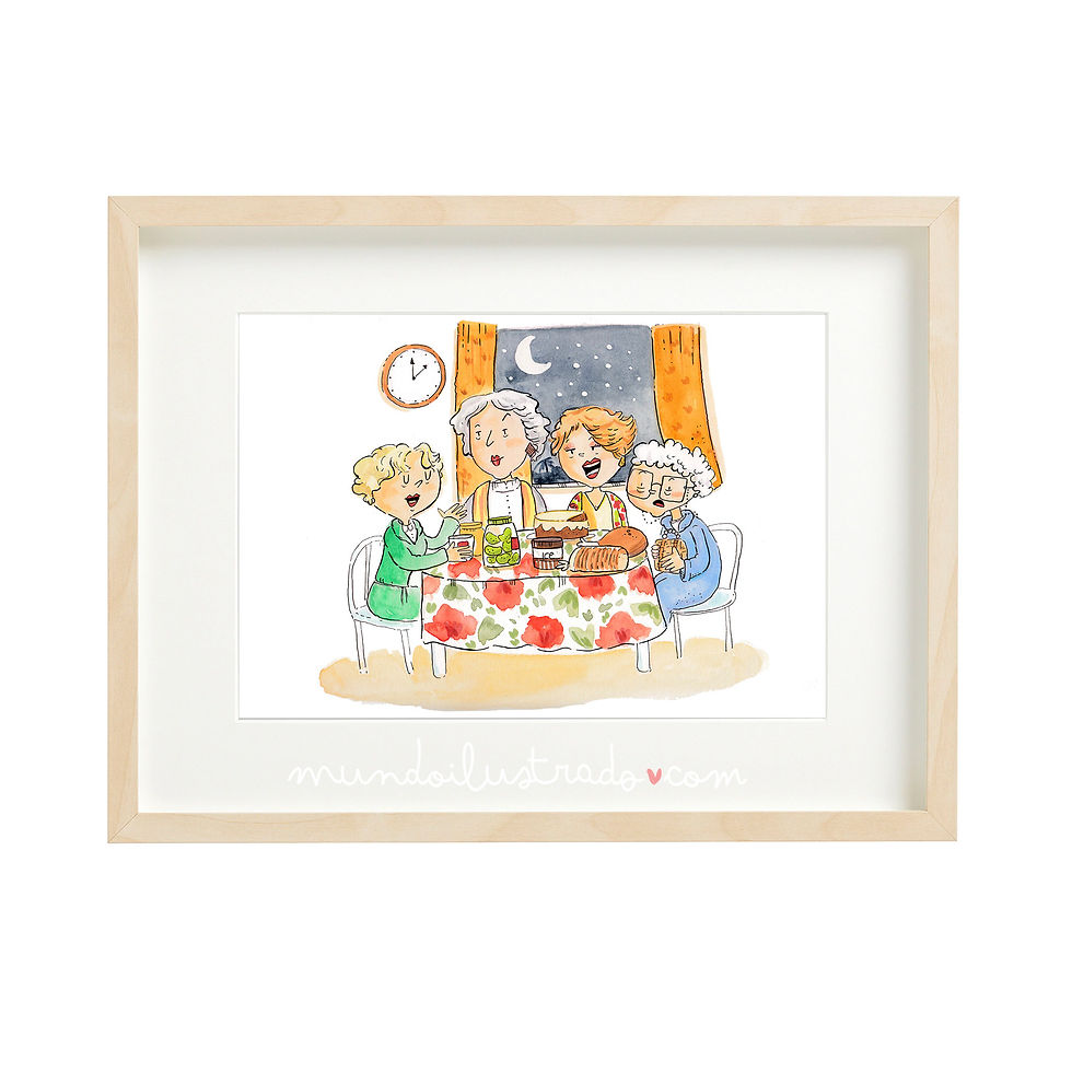 Miniatura: Lamina "Las chicas de Oro" (Fan art)