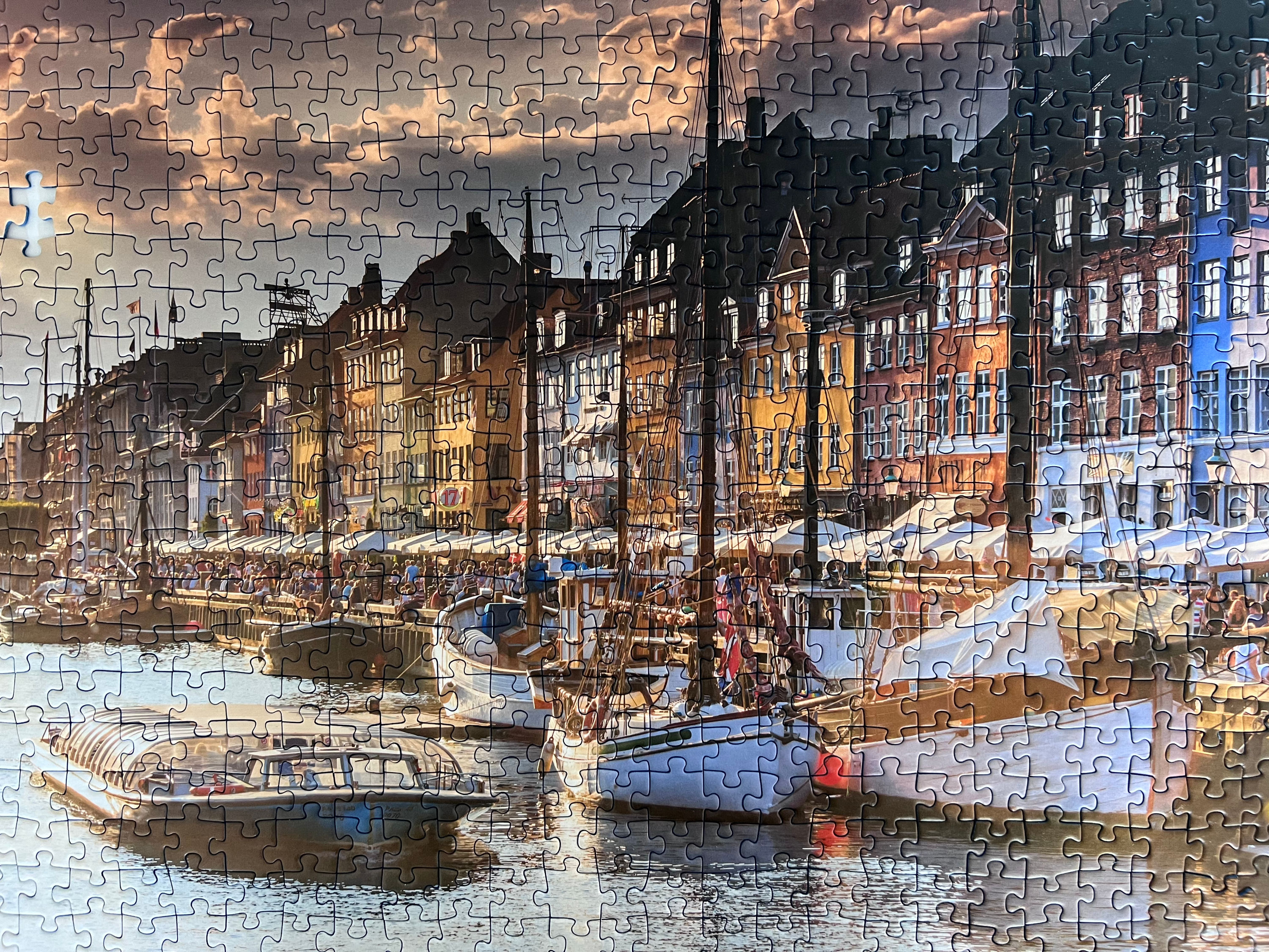 Sunset in Copenhagen 500 ravensburger puzzle 500 Ravensburger palapeli