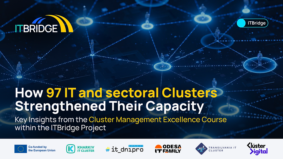 97 de clustere din UE și Ucraina au participat la cursul ITBridge „Cluster Management Excellence”