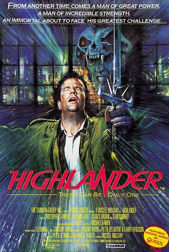 Cover artwork for the movie Highlander