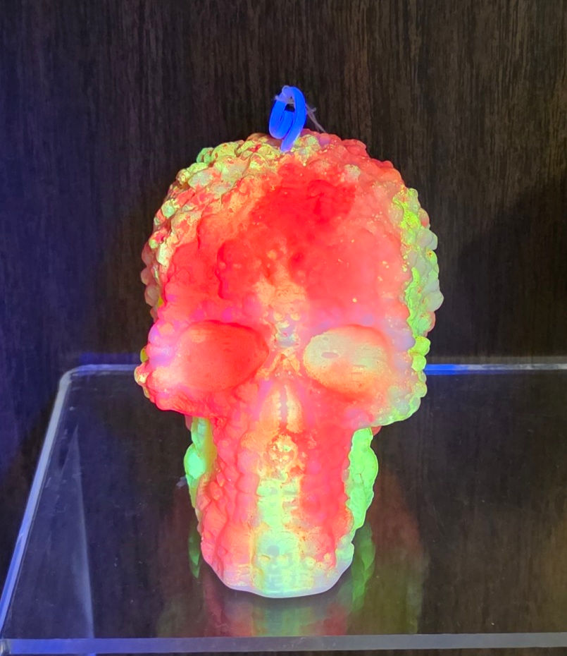 Thumbnail: Deadhead Skull Candle - Black Light
