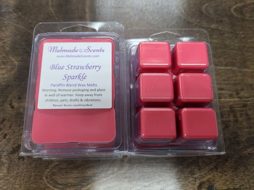 Blue Strawberry Sparkle Clamshell
