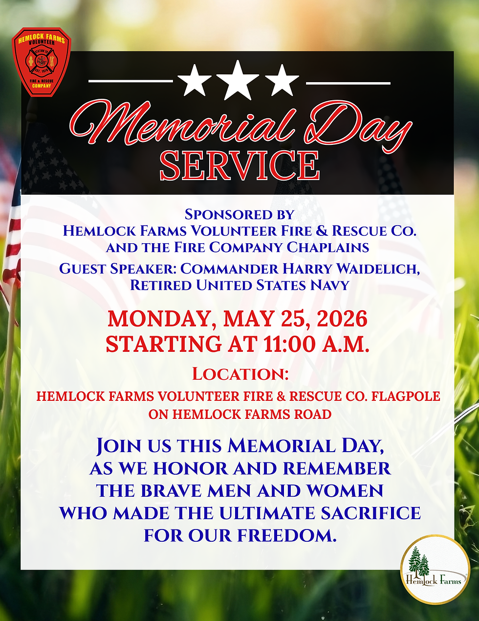 Memorial Day Service