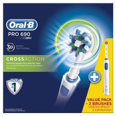 섬네일: 오랄-베 Oral-B PRO 690 mit 2. Handstück