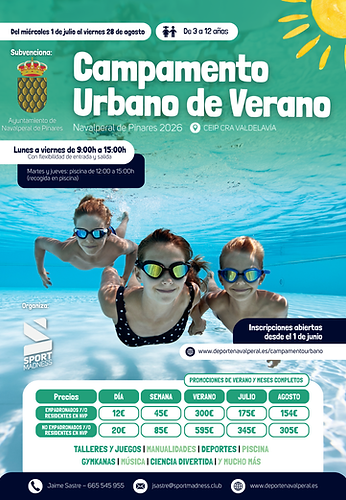 Campamento Urbano de Verano – Navalperal de Pinares 2026_post_v3.png