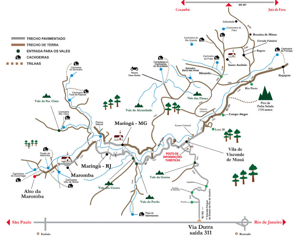 Mapa Visite Visconde de Mauá
