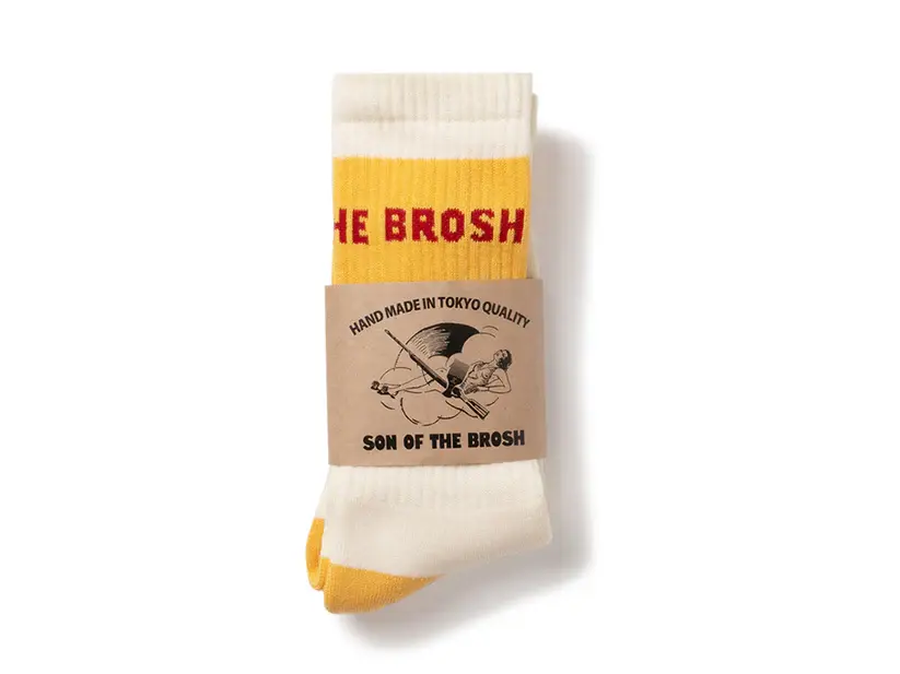 SON OF THE BROSH Pool Sox with pomade-inspired design.
