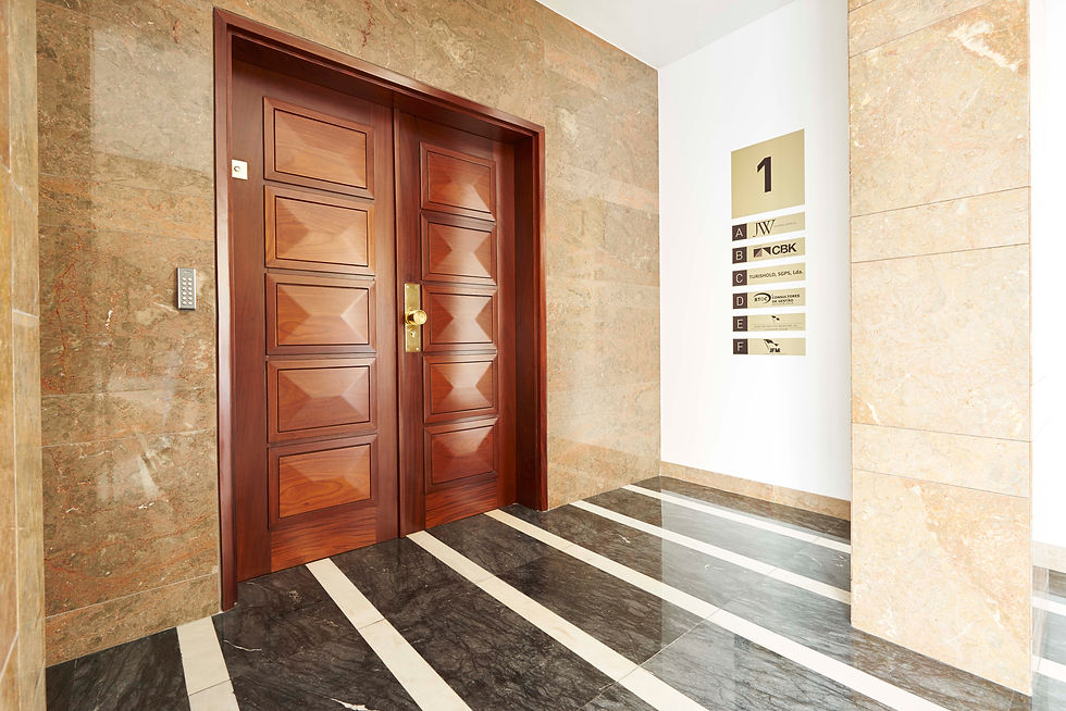 Hall de entrada e sinalética