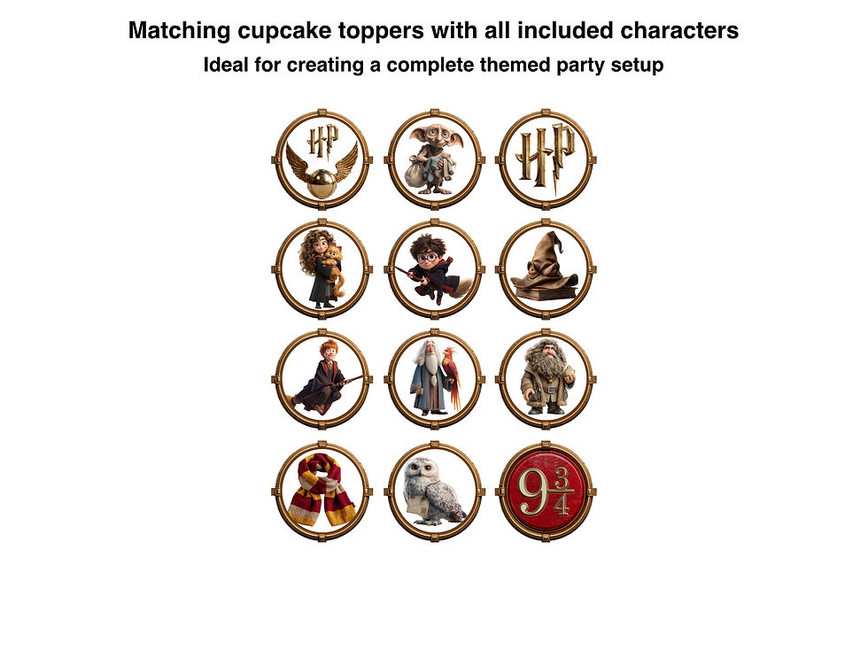 Thumbnail: Harry Potter Inspired Cake & Cupcake Decor