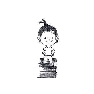 Ilustración del cuento Entre libros y fusiles de Karla Garzón