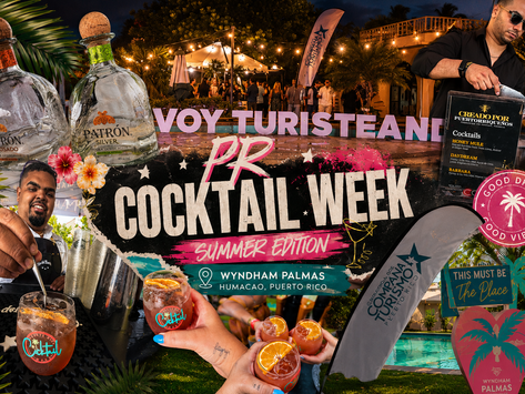 Coctelería, atardecer y buena vibra: PR Cocktail Week Summer Edition.