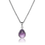Thumbnail: Double Delight Necklace - Amethyst & Mother of Pearl
