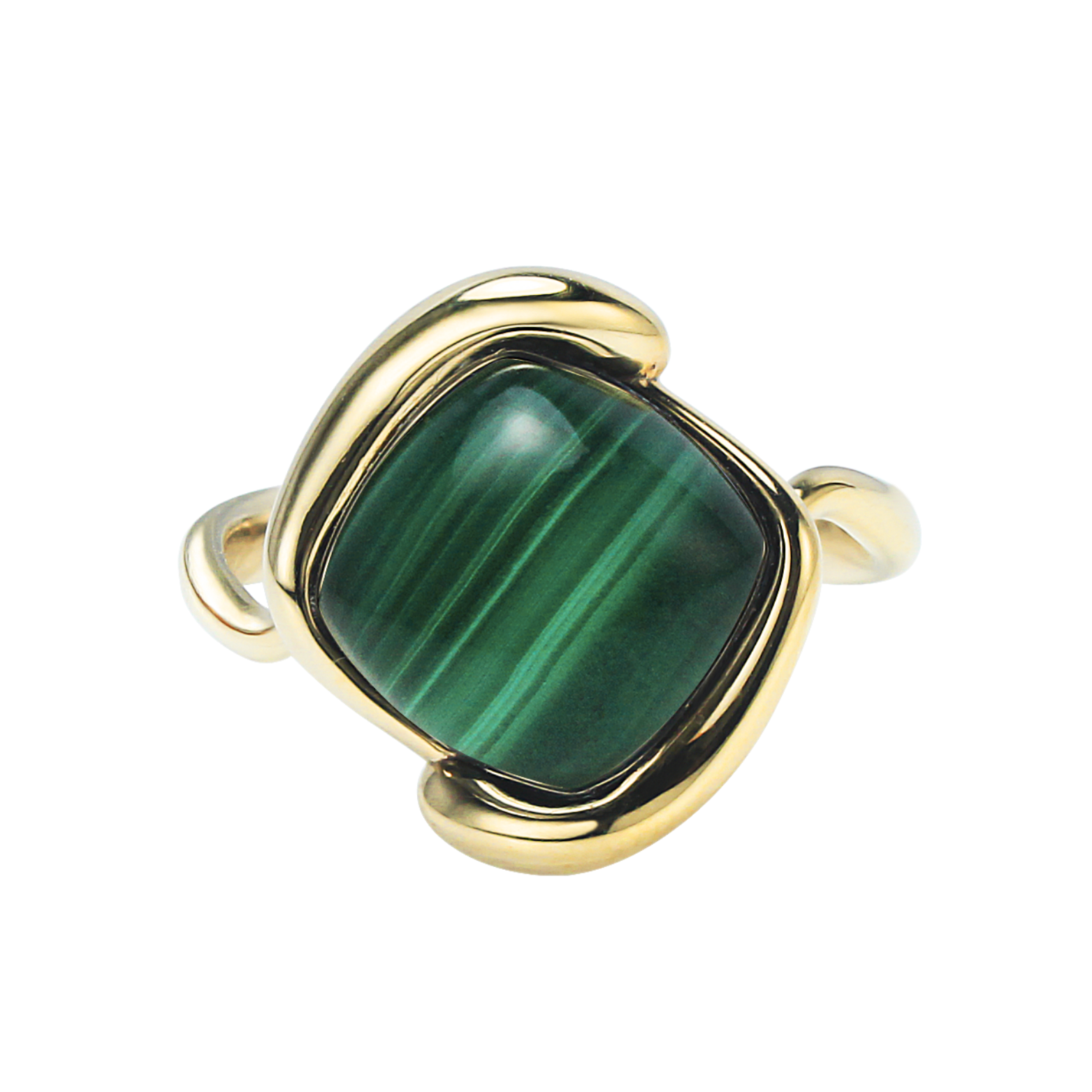 Liber Loop Ring - Malachite