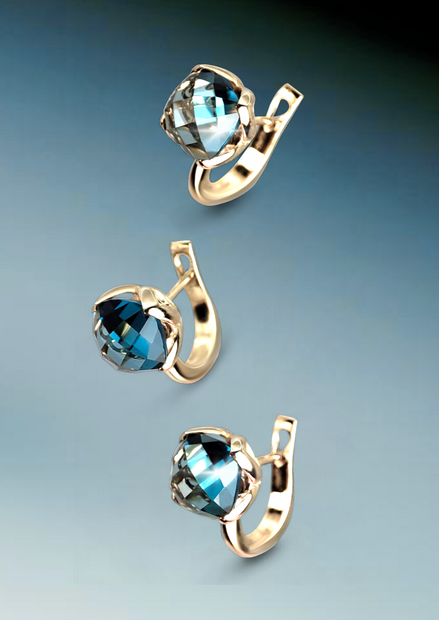 Lively lotus earrings