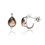 Thumbnail: Double Delight Earring - Smoky Quartz & Mother of Pearl