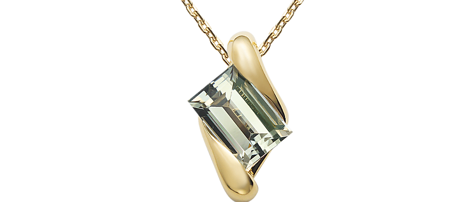 Frevia Necklace - Green Amethyst